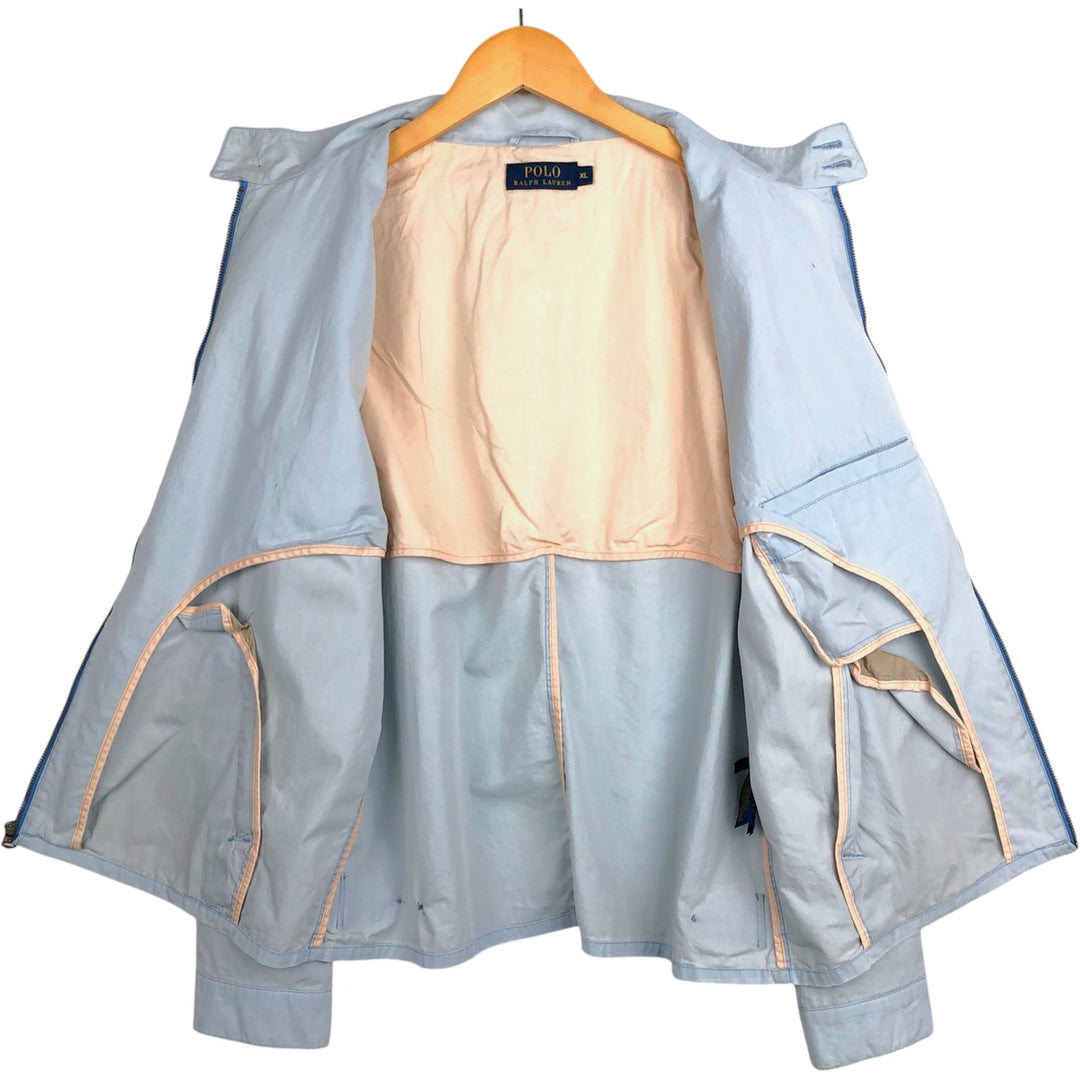 Ralph Lauren POLO RALPH LAUREN Harrington Jacket, Swing Top, Men's XL cotton Blue type light blue Vintage Second Hand