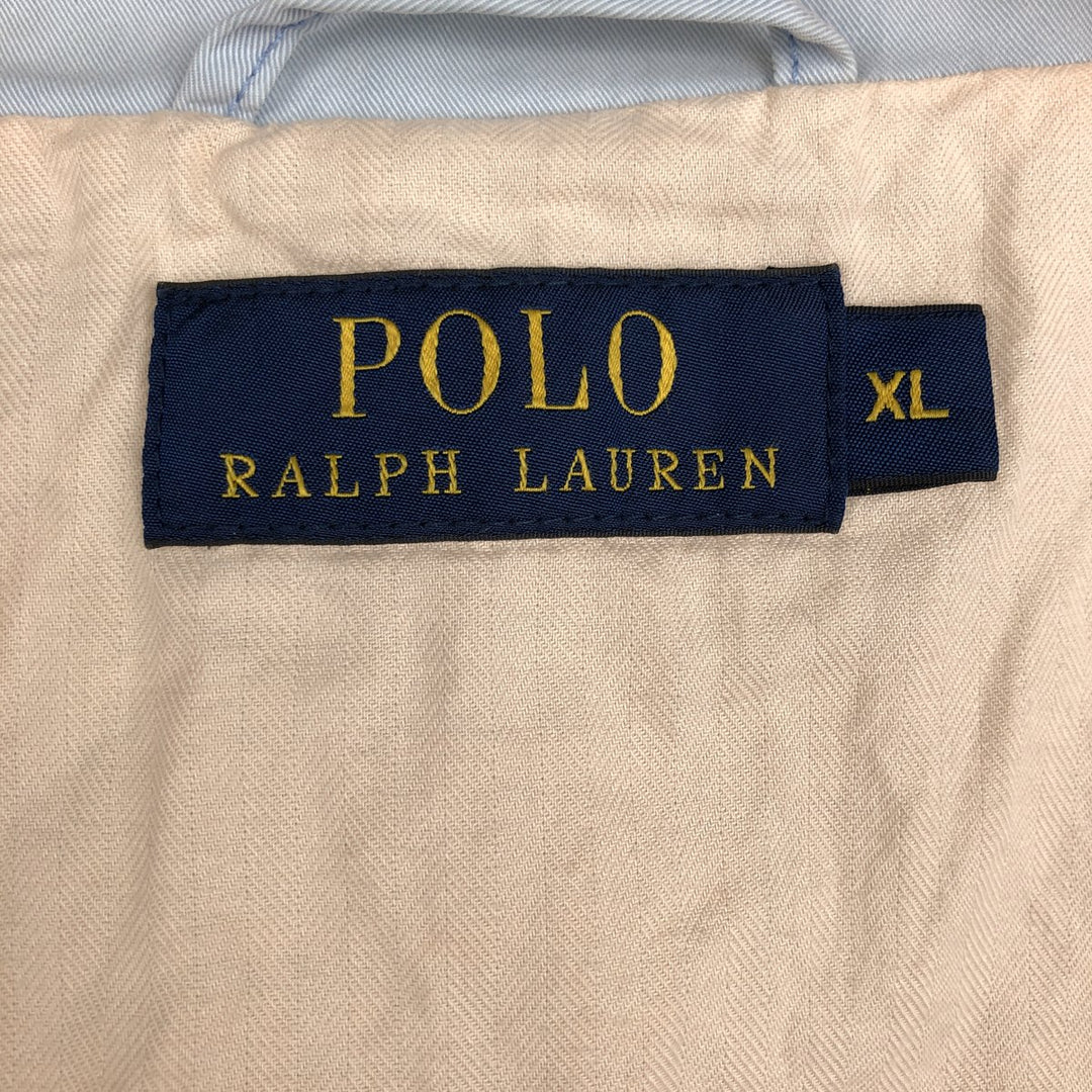 Ralph Lauren POLO RALPH LAUREN Harrington Jacket, Swing Top, Men's XL cotton Blue type light blue Vintage Second Hand