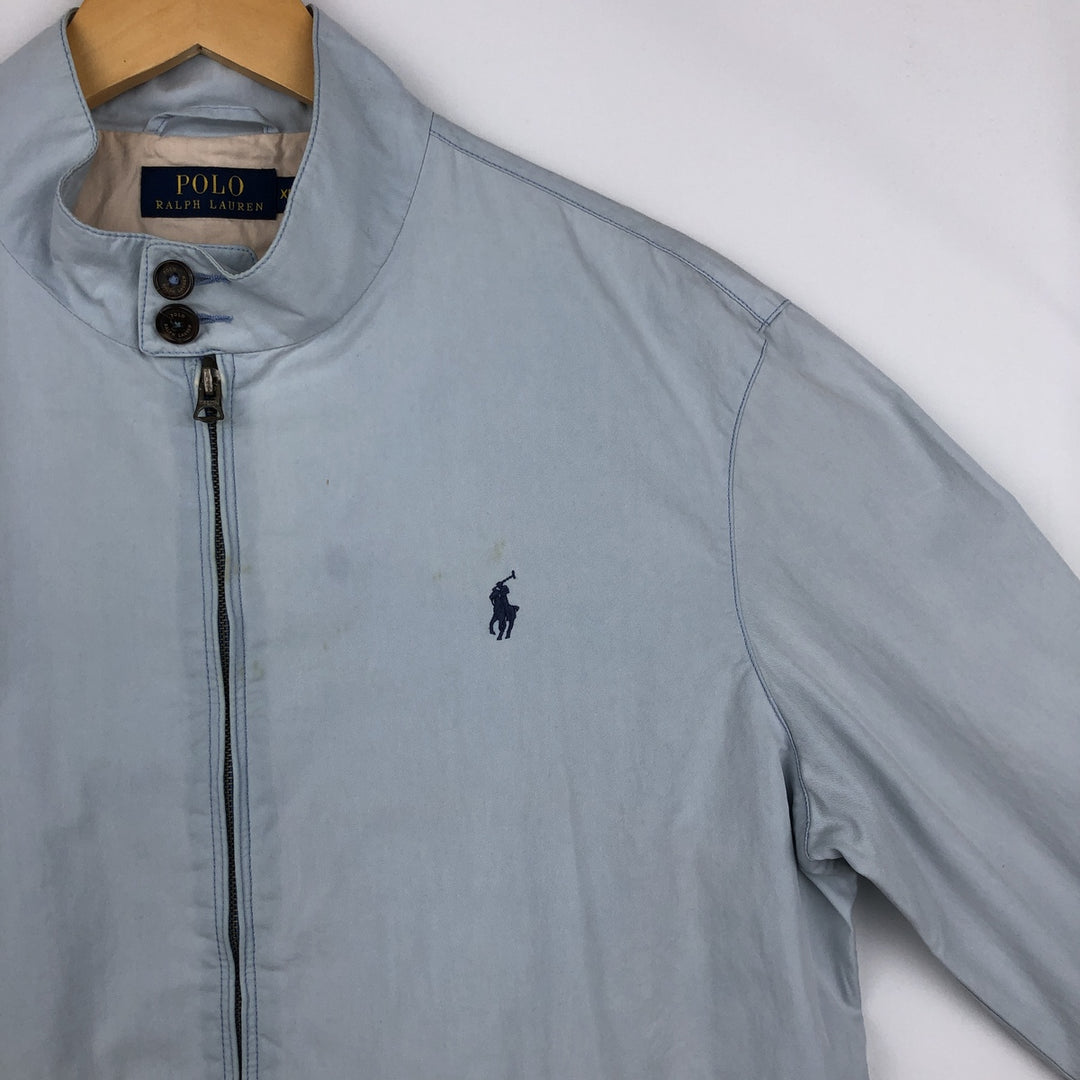 Ralph Lauren POLO RALPH LAUREN Harrington Jacket, Swing Top, Men's XL cotton Blue type light blue Vintage Second Hand
