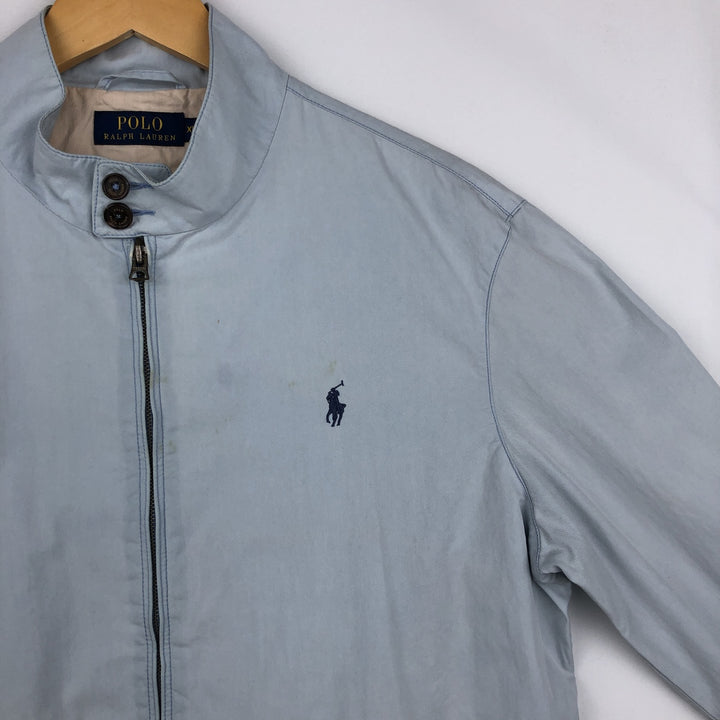 Ralph Lauren POLO RALPH LAUREN Harrington Jacket, Swing Top, Men's XL cotton Blue type light blue Vintage Second Hand