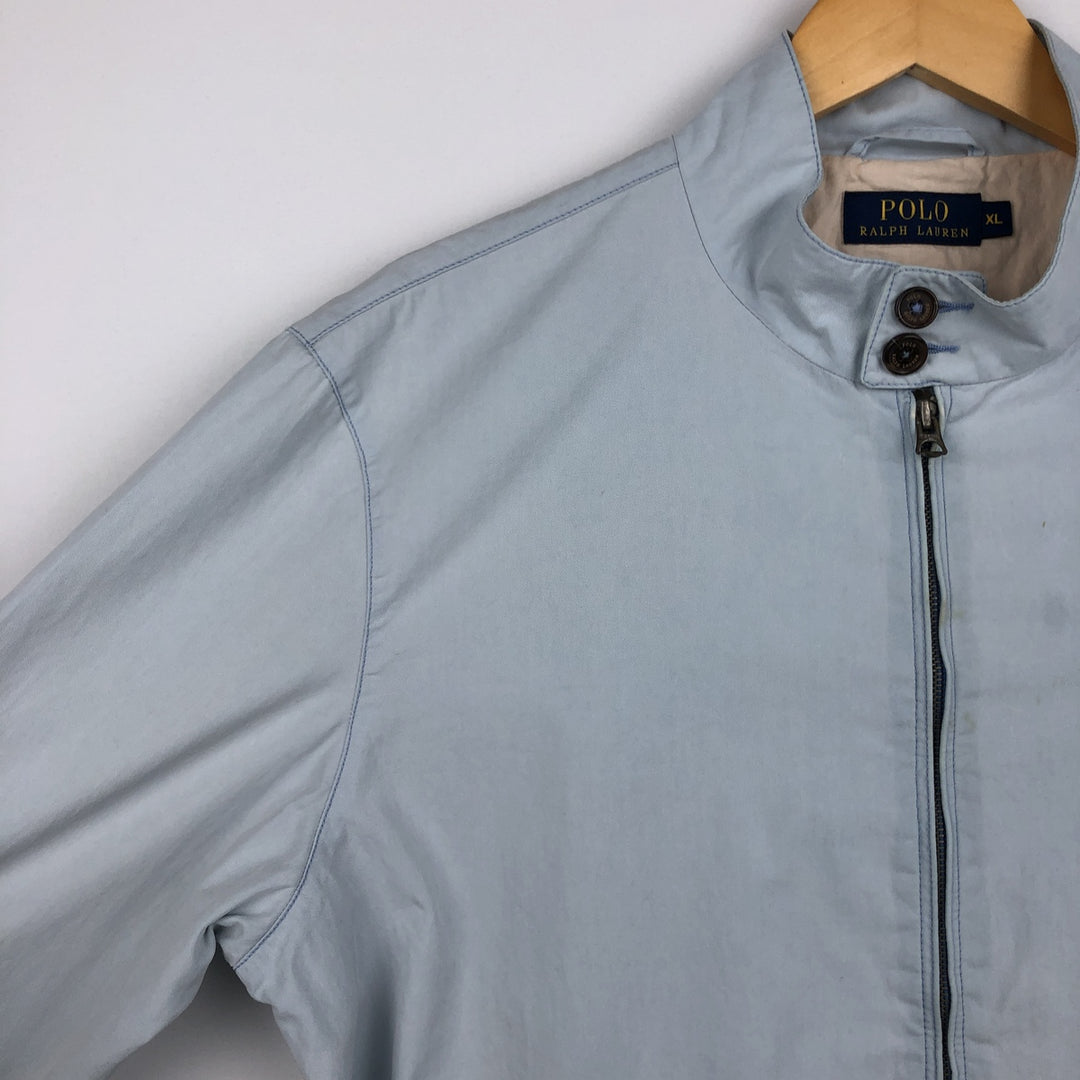 Ralph Lauren POLO RALPH LAUREN Harrington Jacket, Swing Top, Men's XL cotton Blue type light blue Vintage Second Hand