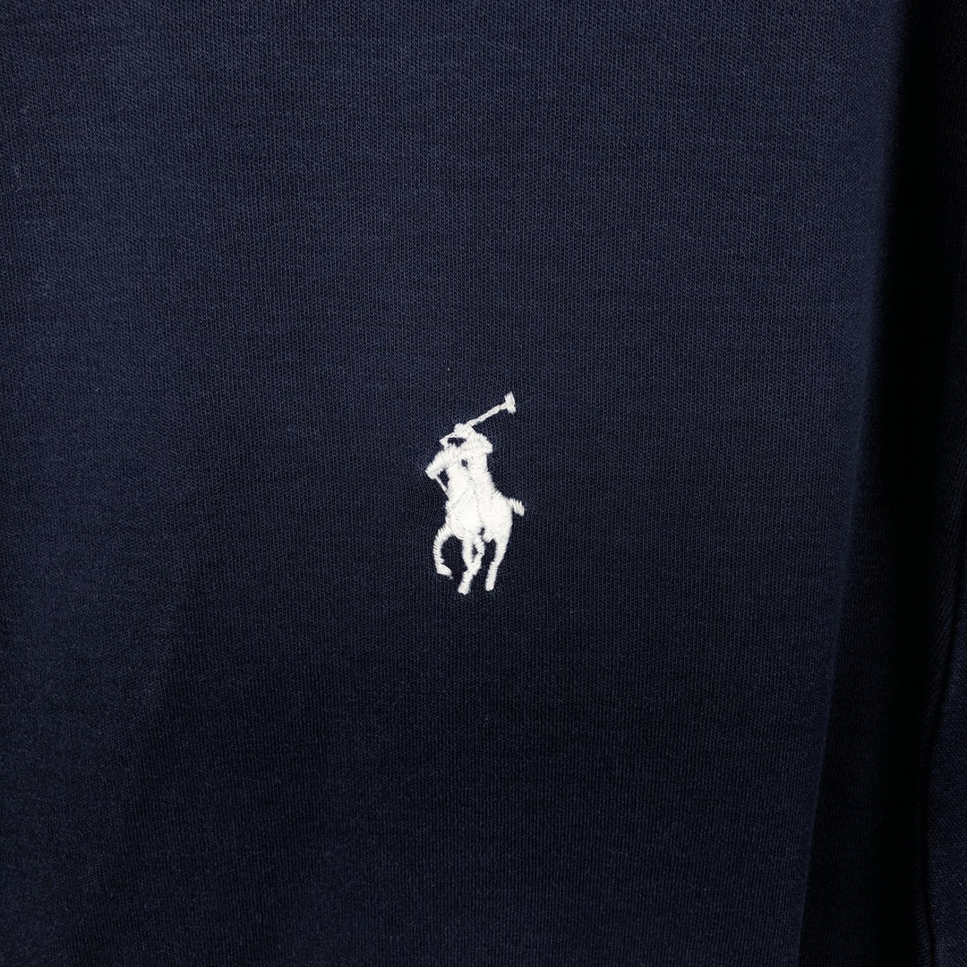 Ralph Lauren POLO RALPH LAUREN CLASSIC FIT short sleeve polo shirt men's XL equivalent cotton navy blue type Vintage Second Hand
