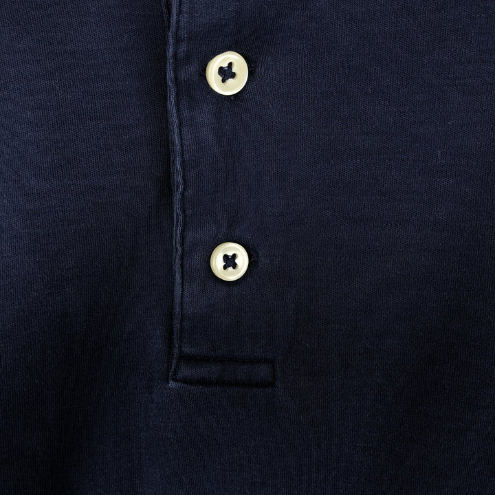 Ralph Lauren POLO RALPH LAUREN CLASSIC FIT short sleeve polo shirt men's XL equivalent cotton navy blue type Vintage Second Hand