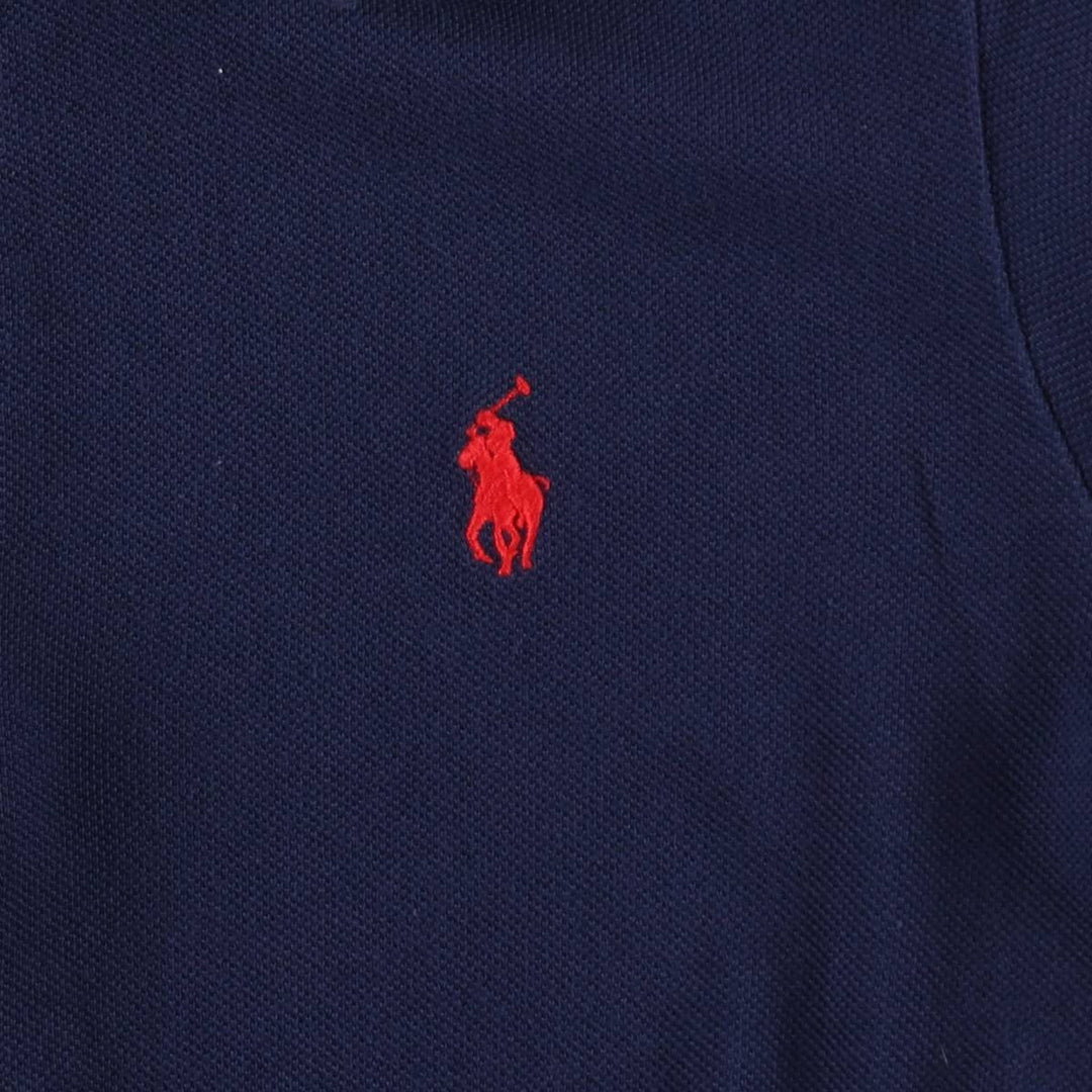 Ralph Lauren RALPH LAUREN SPORT Half-Length Short-Sleeve Polo Shirt Dress, Women's Size S (approx.) cotton navy blue type Vintage Second Hand