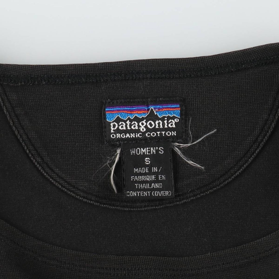 2000'S Patagonia 58705SP00 Half-length Sleeveless A-line Dress, Women's Size S (approx.) unclear black type Vintage Second Hand