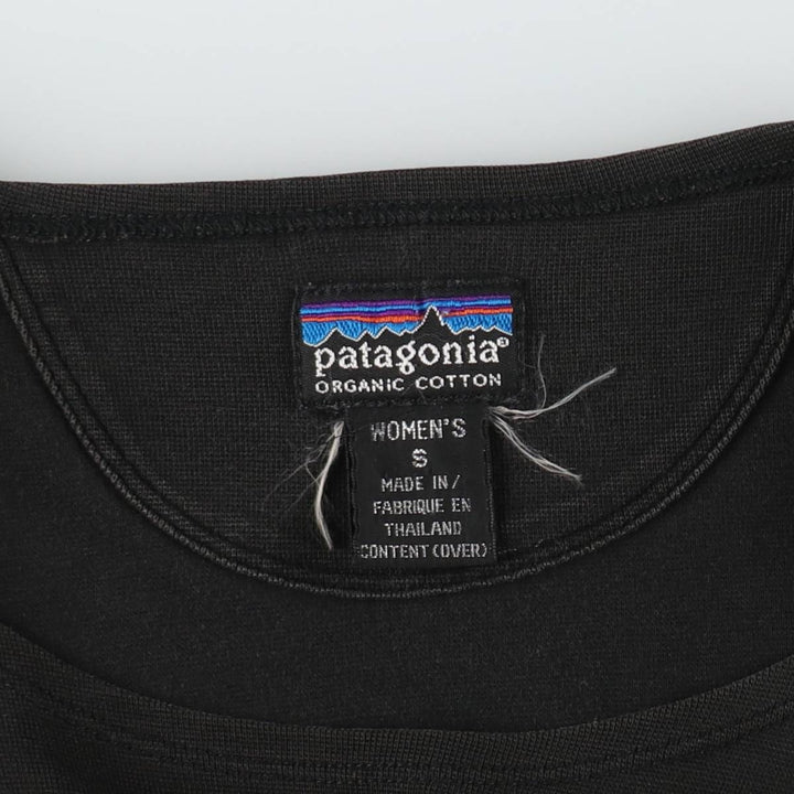 2000'S Patagonia 58705SP00 Half-length Sleeveless A-line Dress, Women's Size S (approx.) unclear black type Vintage Second Hand