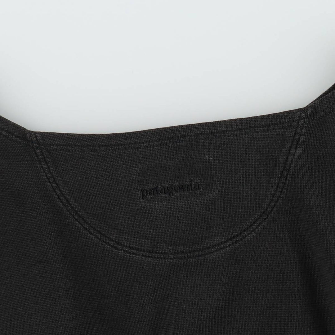 2000'S Patagonia 58705SP00 Half-length Sleeveless A-line Dress, Women's Size S (approx.) unclear black type Vintage Second Hand