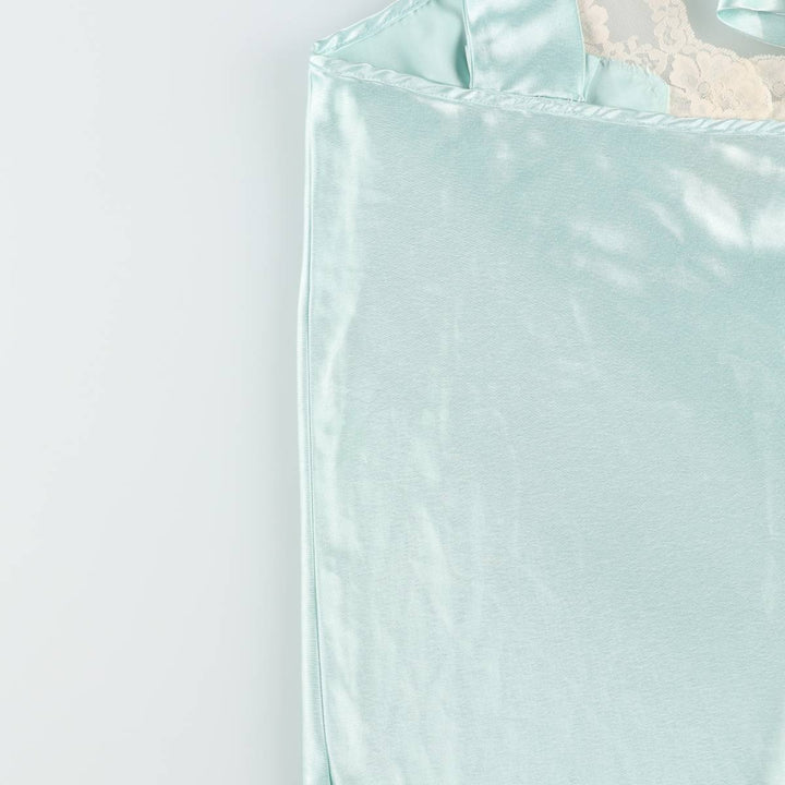 Half-length lingerie sleeveless dress, women's size M (approx.) unclear Blue type light blue Vintage Second Hand