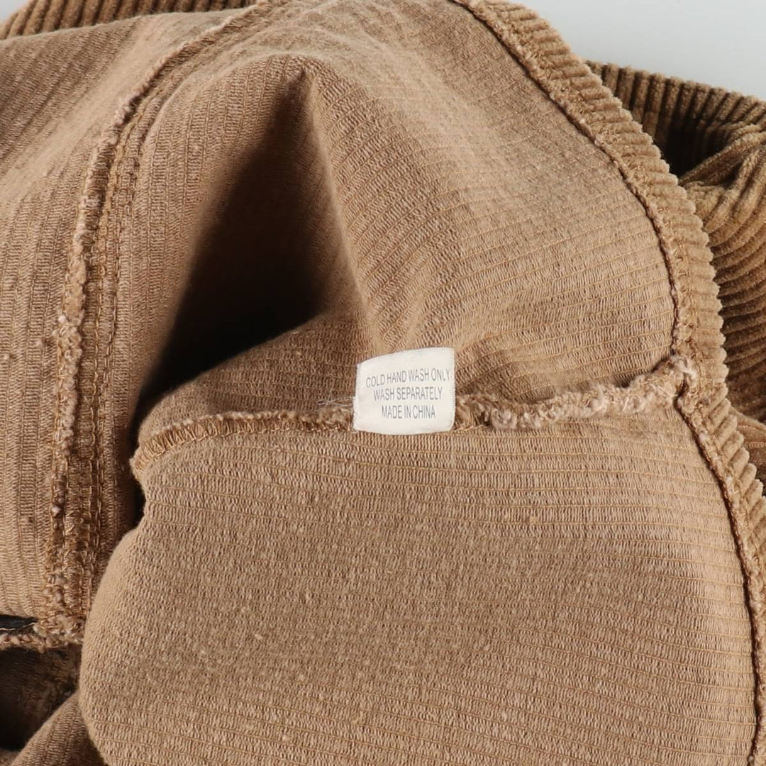 ONE WAY Corduroy Mini Skirt (Women's Size M) polyester beige type brown Vintage Second Hand