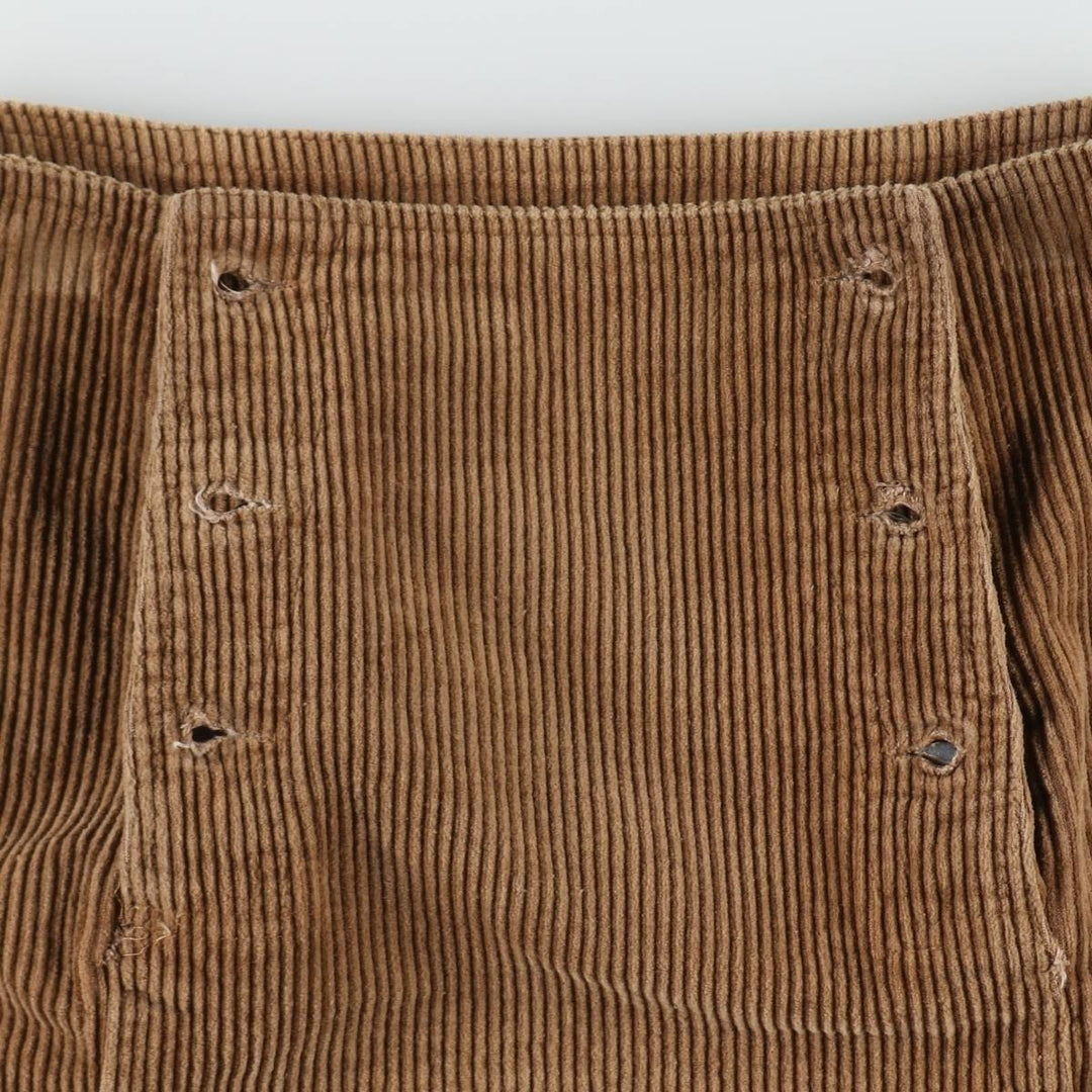 ONE WAY Corduroy Mini Skirt (Women's Size M) polyester beige type brown Vintage Second Hand