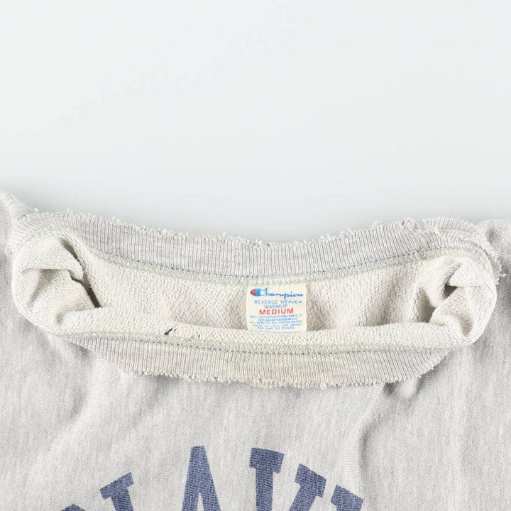 1980'S Champion Reverse Weave US Navy College Sweatshirt, Made in USA, Men's Size M (approx.) cotton gray type Vintage Second Hand
