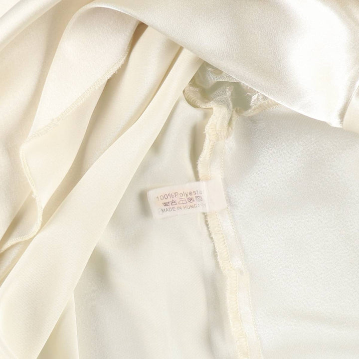 Polly Mini Lingerie Camisole Dress (Women's Size S) polyester white type Vintage Second Hand
