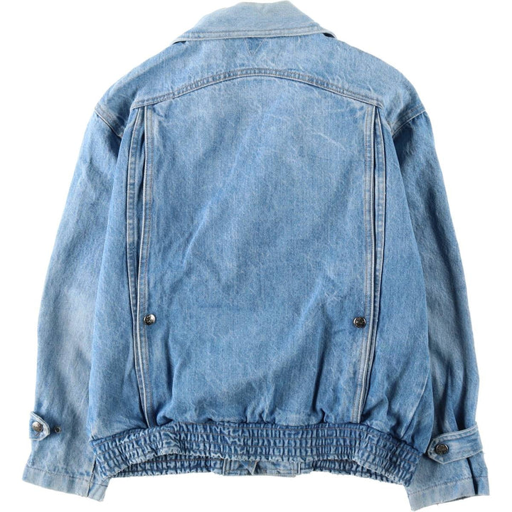 JOUJOU Collared Denim Blouson, Women's Size L (approx.) unclear blue type Vintage Second Hand