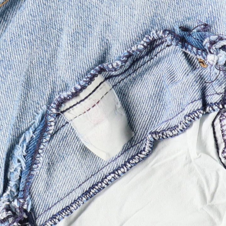 JOUJOU Collared Denim Blouson, Women's Size L (approx.) unclear blue type Vintage Second Hand
