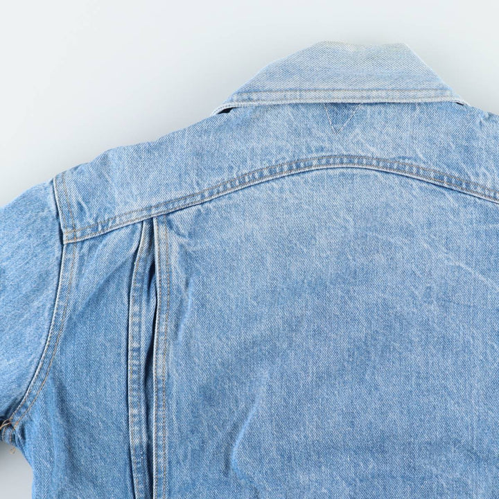 JOUJOU Collared Denim Blouson, Women's Size L (approx.) unclear blue type Vintage Second Hand