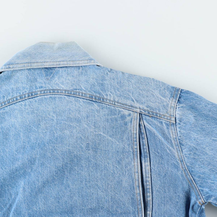 JOUJOU Collared Denim Blouson, Women's Size L (approx.) unclear blue type Vintage Second Hand