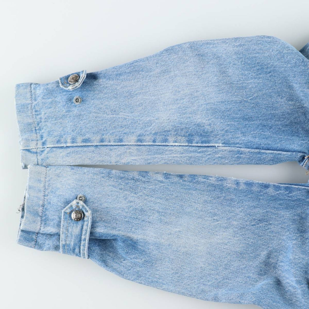 JOUJOU Collared Denim Blouson, Women's Size L (approx.) unclear blue type Vintage Second Hand