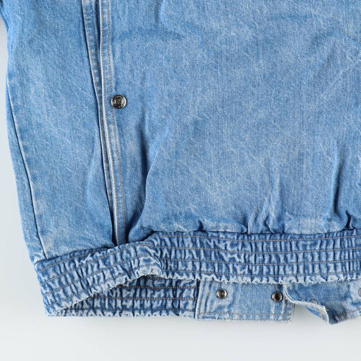 JOUJOU Collared Denim Blouson, Women's Size L (approx.) unclear blue type Vintage Second Hand