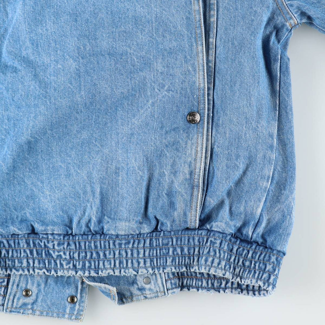 JOUJOU Collared Denim Blouson, Women's Size L (approx.) unclear blue type Vintage Second Hand