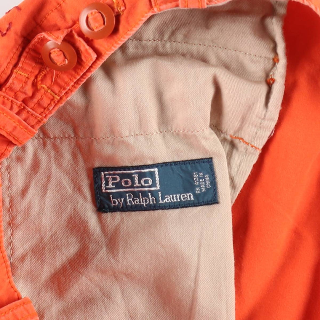 Ralph Lauren POLO by Ralph Lauren cargo shorts, short pants, men's size w32 cotton orange type Vintage Second Hand