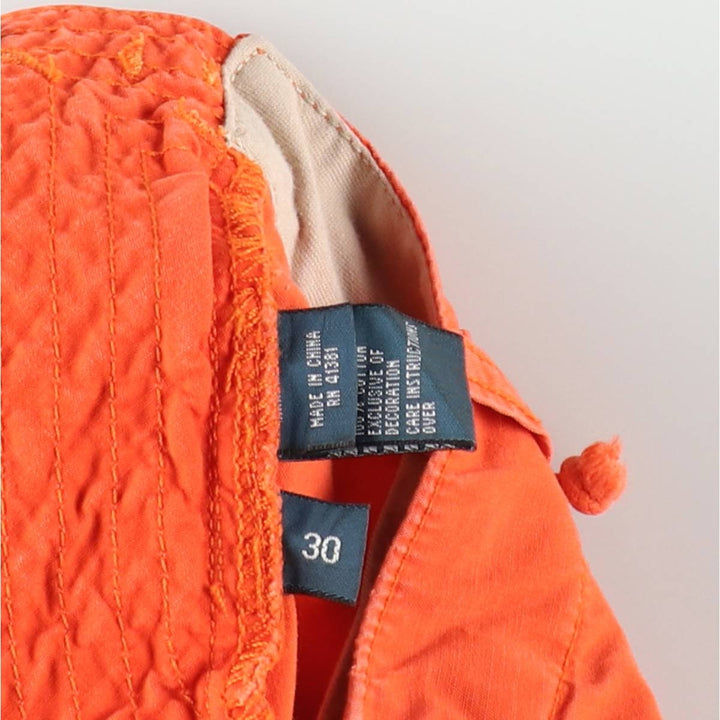 Ralph Lauren POLO by Ralph Lauren cargo shorts, short pants, men's size w32 cotton orange type Vintage Second Hand