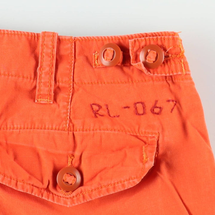Ralph Lauren POLO by Ralph Lauren cargo shorts, short pants, men's size w32 cotton orange type Vintage Second Hand
