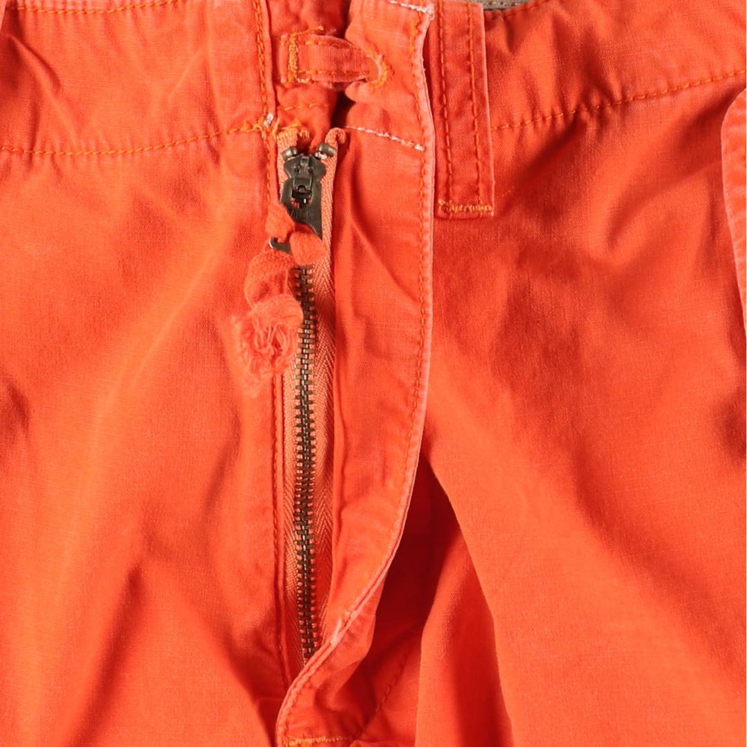 Ralph Lauren POLO by Ralph Lauren cargo shorts, short pants, men's size w32 cotton orange type Vintage Second Hand