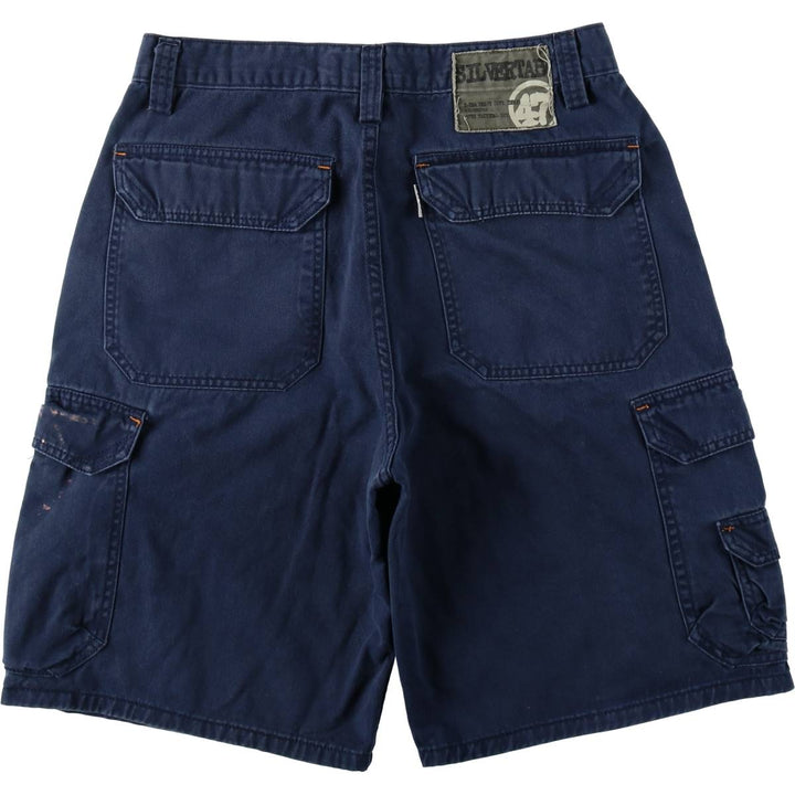 Levi's SILVER TAB Cargo Shorts, Men's Size W31 (approx.) cotton navy blue type Vintage Second Hand