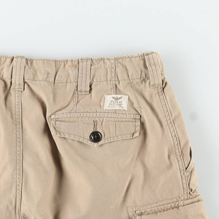 Ralph Lauren POLO RALPH LAUREN CLASSIC FIT Cargo Shorts, Men's Size W35 (approx.) cotton beige type brown Vintage Second Hand