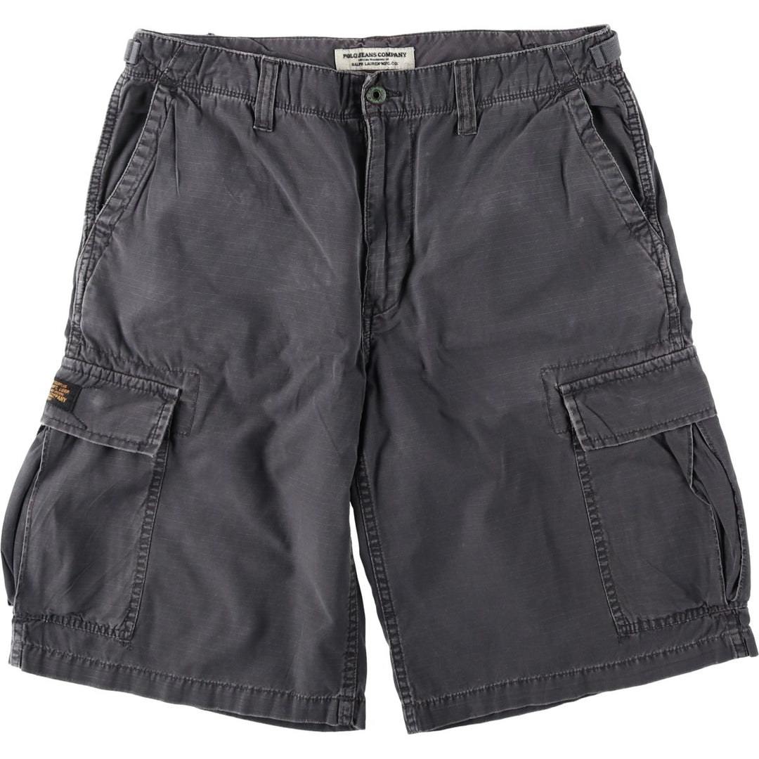 Ralph Lauren POLO JEANS COMPANY cargo shorts, men's size W34 (approx.) cotton Charcoal Vintage Second Hand