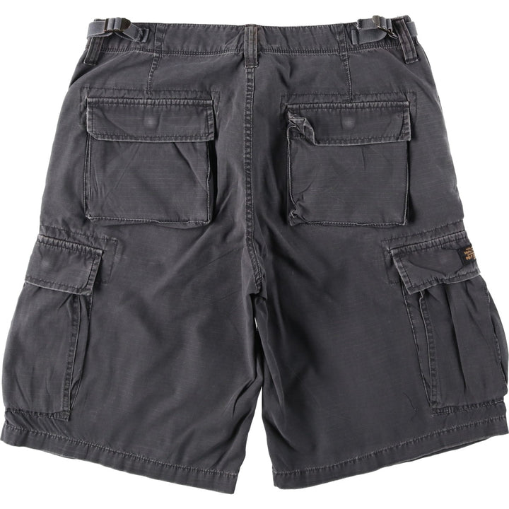 Ralph Lauren POLO JEANS COMPANY cargo shorts, men's size W34 (approx.) cotton Charcoal Vintage Second Hand