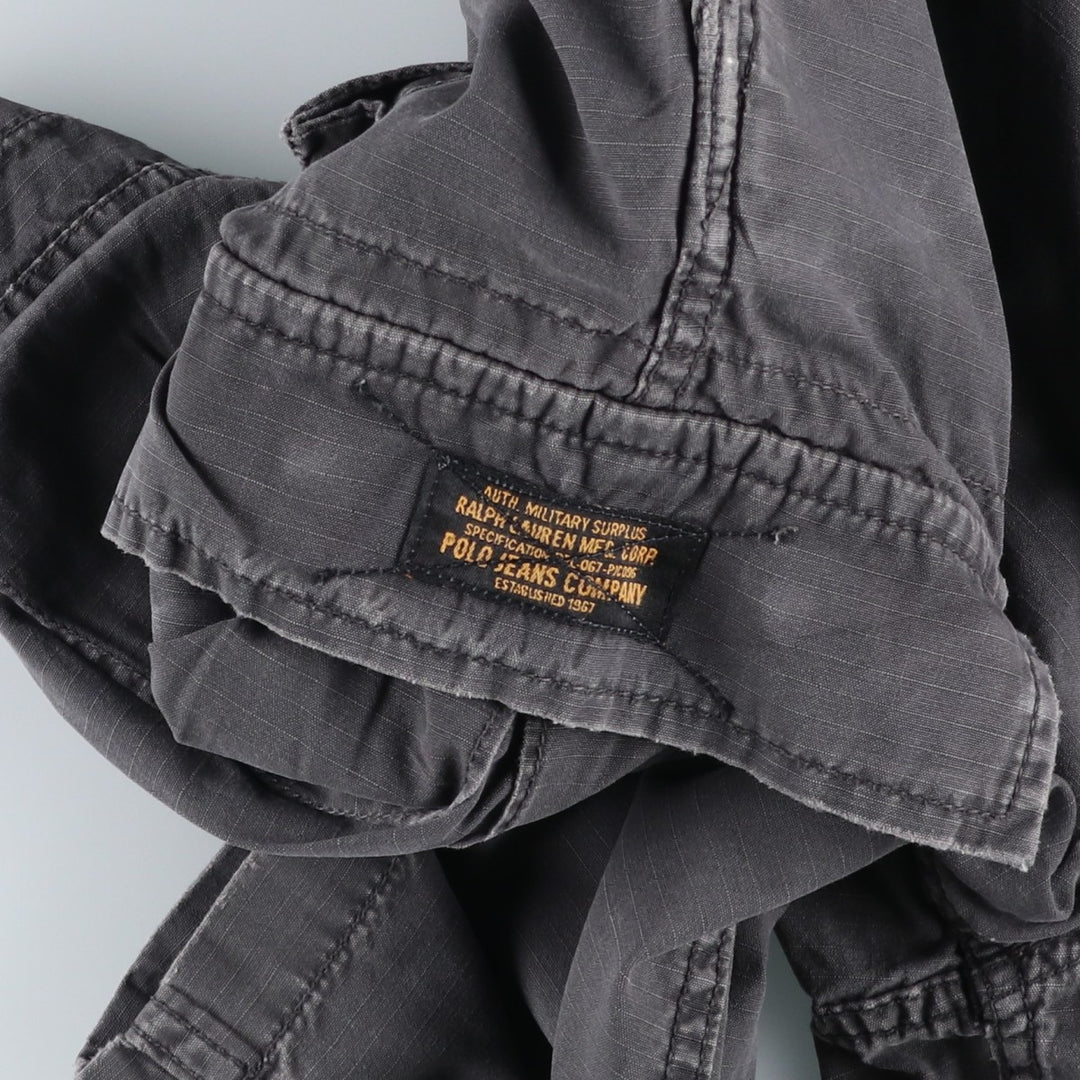 Ralph Lauren POLO JEANS COMPANY cargo shorts, men's size W34 (approx.) cotton Charcoal Vintage Second Hand