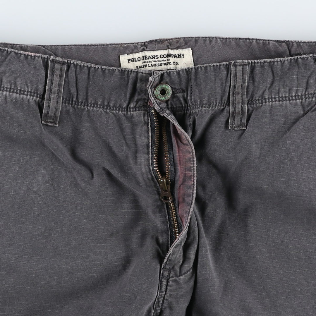 Ralph Lauren POLO JEANS COMPANY cargo shorts, men's size W34 (approx.) cotton Charcoal Vintage Second Hand