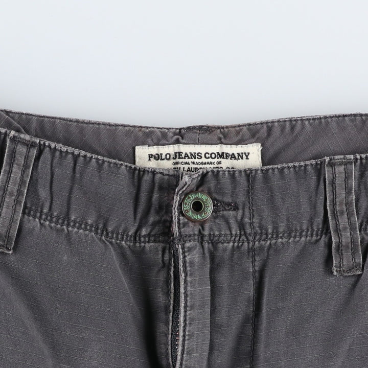 Ralph Lauren POLO JEANS COMPANY cargo shorts, men's size W34 (approx.) cotton Charcoal Vintage Second Hand