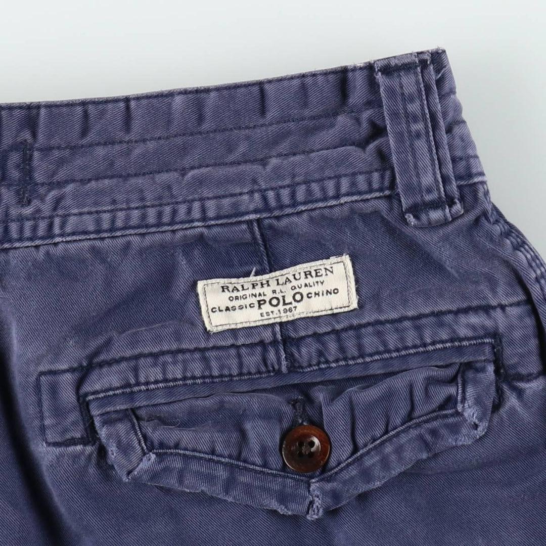 Ralph Lauren POLO by Ralph Lauren cargo shorts, men's size W31 cotton navy blue type Vintage Second Hand