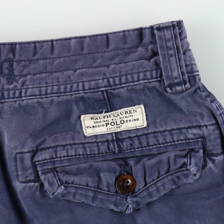Ralph Lauren POLO by Ralph Lauren cargo shorts, men's size W31 cotton navy blue type Vintage Second Hand