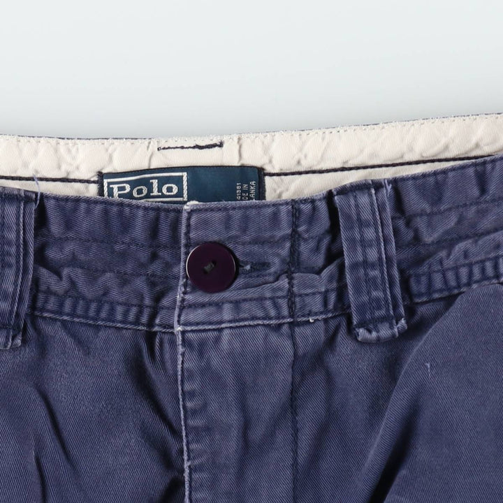 Ralph Lauren POLO by Ralph Lauren cargo shorts, men's size W31 cotton navy blue type Vintage Second Hand