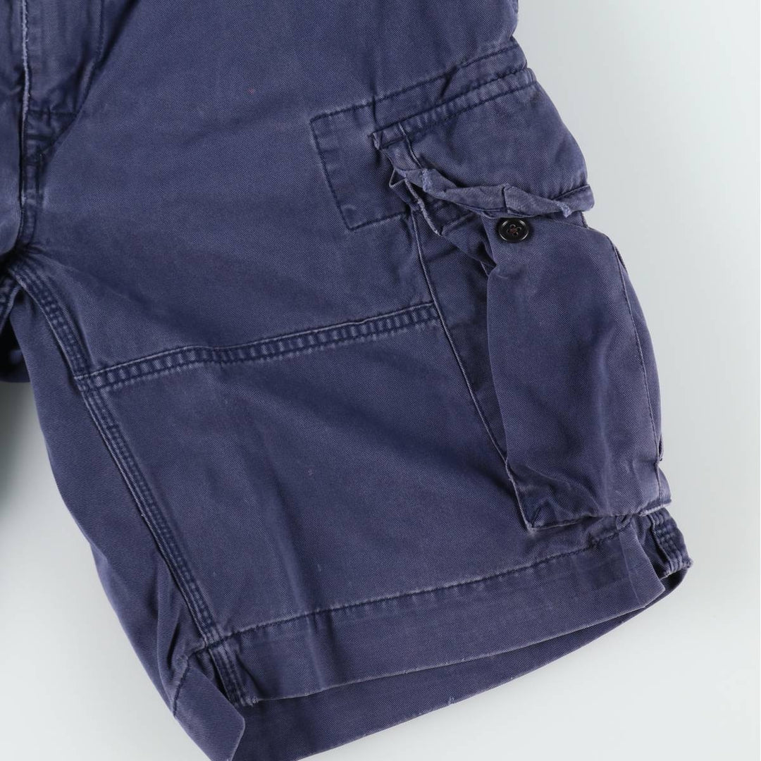 Ralph Lauren POLO by Ralph Lauren cargo shorts, men's size W31 cotton navy blue type Vintage Second Hand