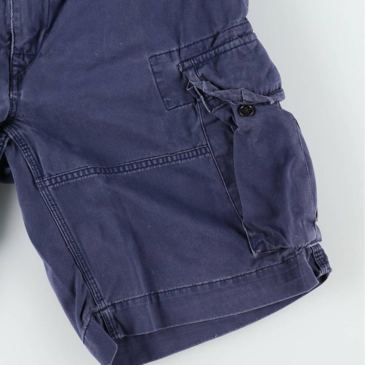 Ralph Lauren POLO by Ralph Lauren cargo shorts, men's size W31 cotton navy blue type Vintage Second Hand