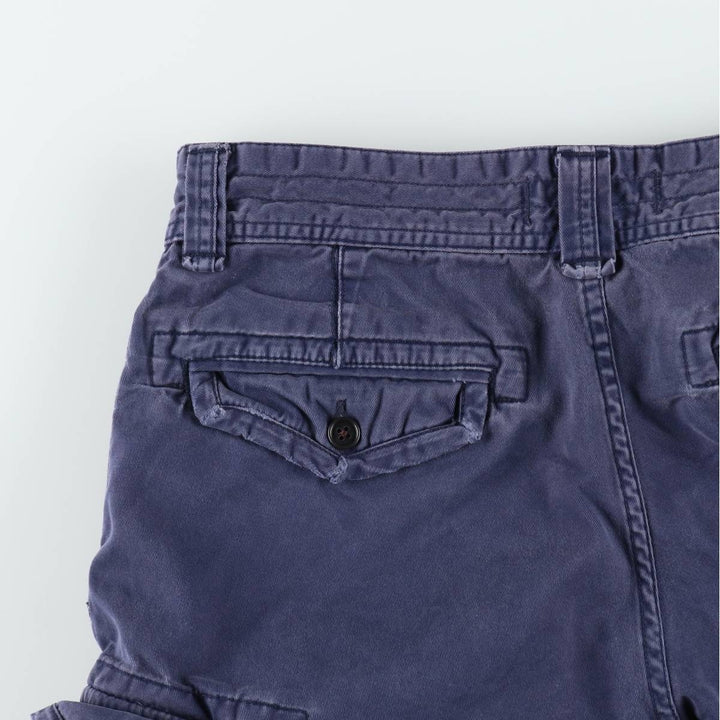 Ralph Lauren POLO by Ralph Lauren cargo shorts, men's size W31 cotton navy blue type Vintage Second Hand