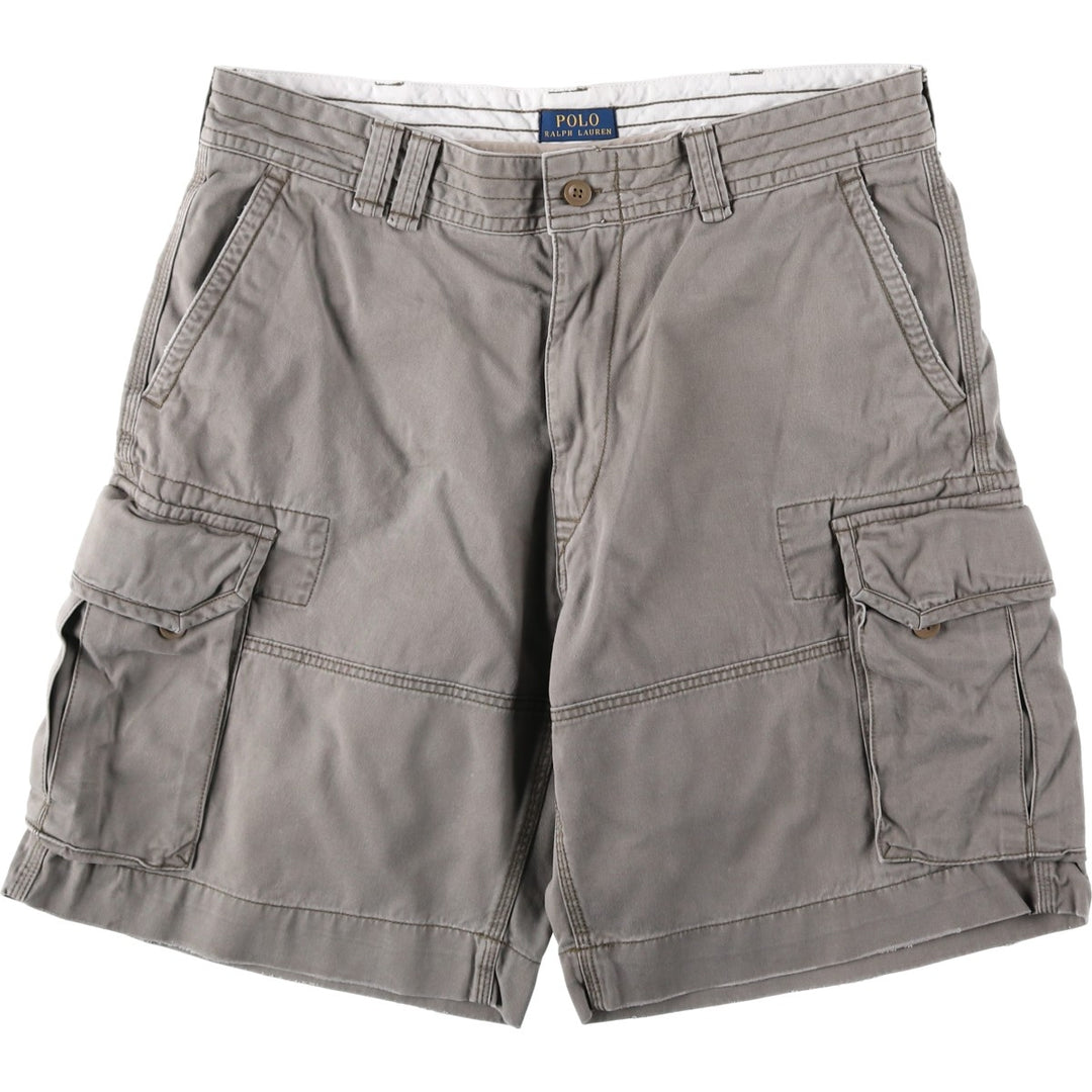 Ralph Lauren POLO RALPH LAUREN cargo shorts, men's size W38 cotton Khaki type Vintage Second Hand