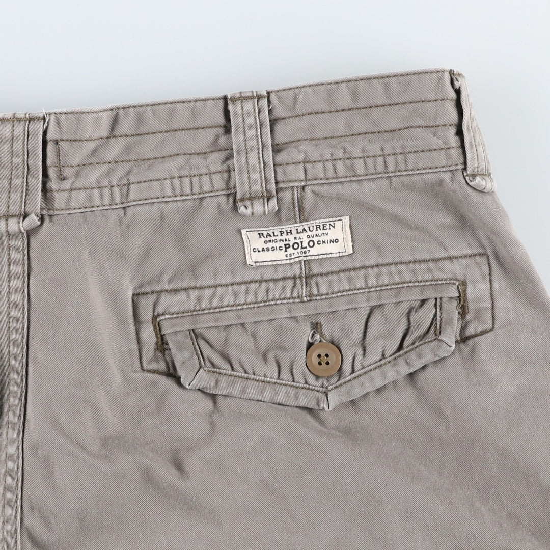 Ralph Lauren POLO RALPH LAUREN cargo shorts, men's size W38 cotton Khaki type Vintage Second Hand