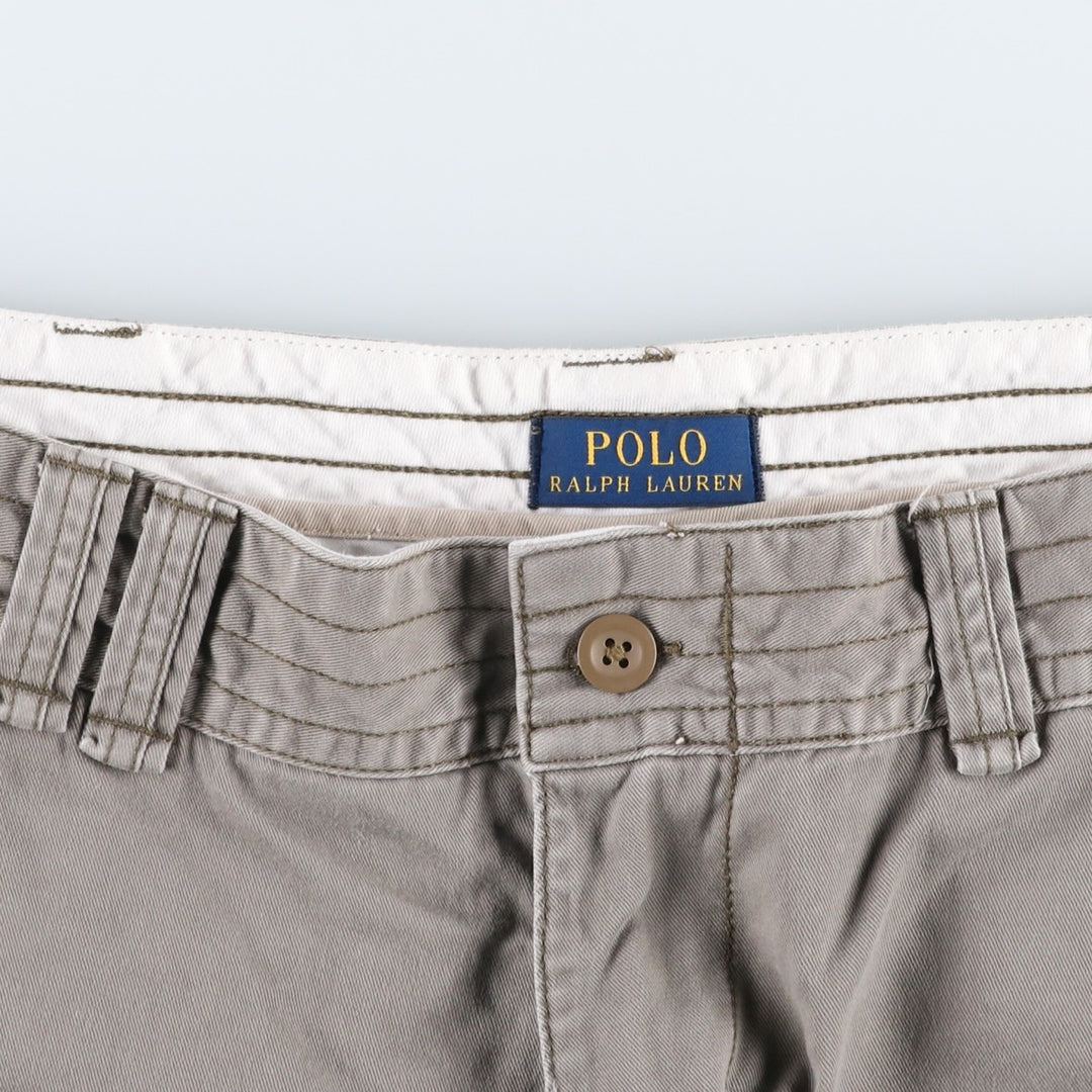 Ralph Lauren POLO RALPH LAUREN cargo shorts, men's size W38 cotton Khaki type Vintage Second Hand