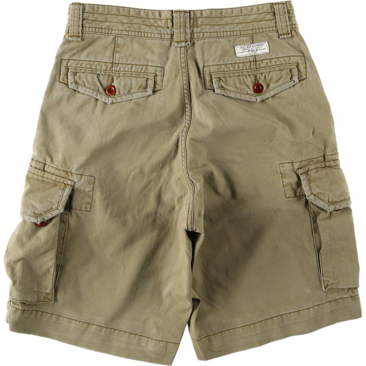 Ralph Lauren POLO RALPH LAUREN cargo shorts, men's size W31 (approx.) cotton Khaki type Vintage Second Hand