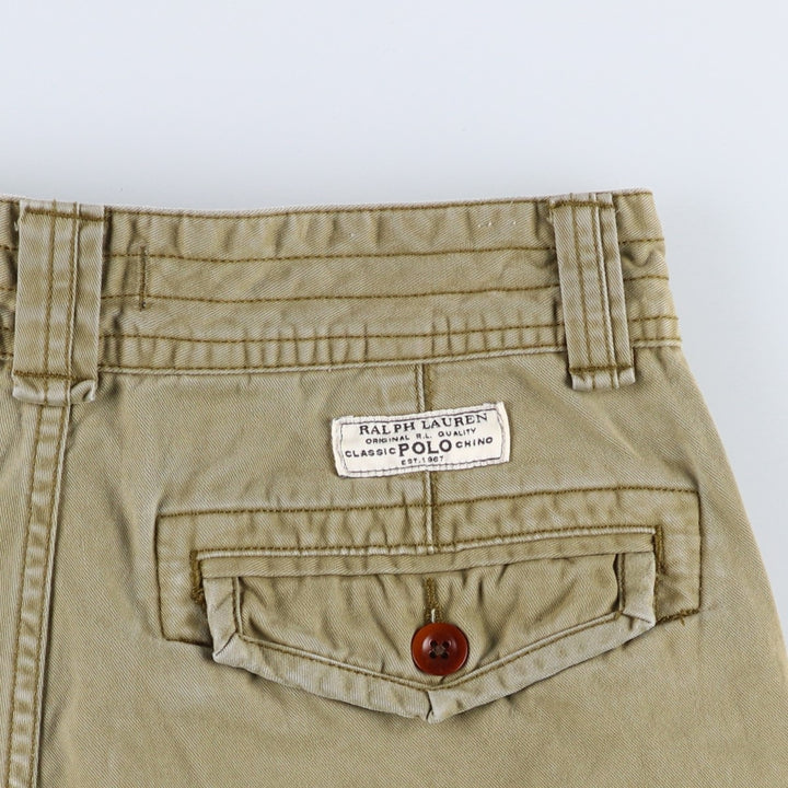 Ralph Lauren POLO RALPH LAUREN cargo shorts, men's size W31 (approx.) cotton Khaki type Vintage Second Hand