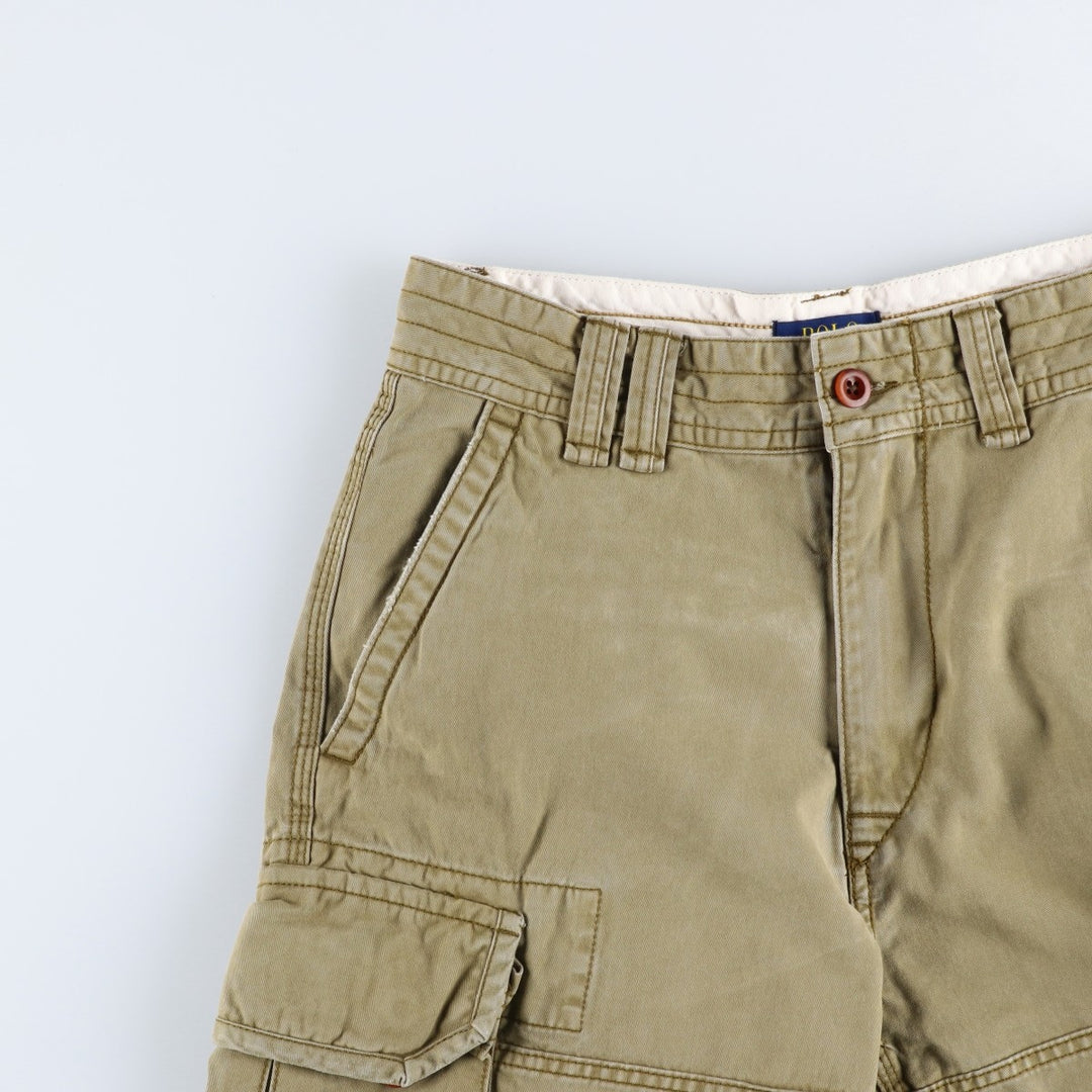 Ralph Lauren POLO RALPH LAUREN cargo shorts, men's size W31 (approx.) cotton Khaki type Vintage Second Hand