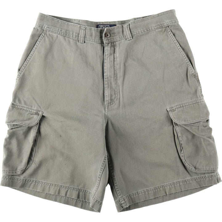 Ralph Lauren POLO by Ralph Lauren cargo shorts, short pants, men's size w34 cotton gray type Vintage Second Hand