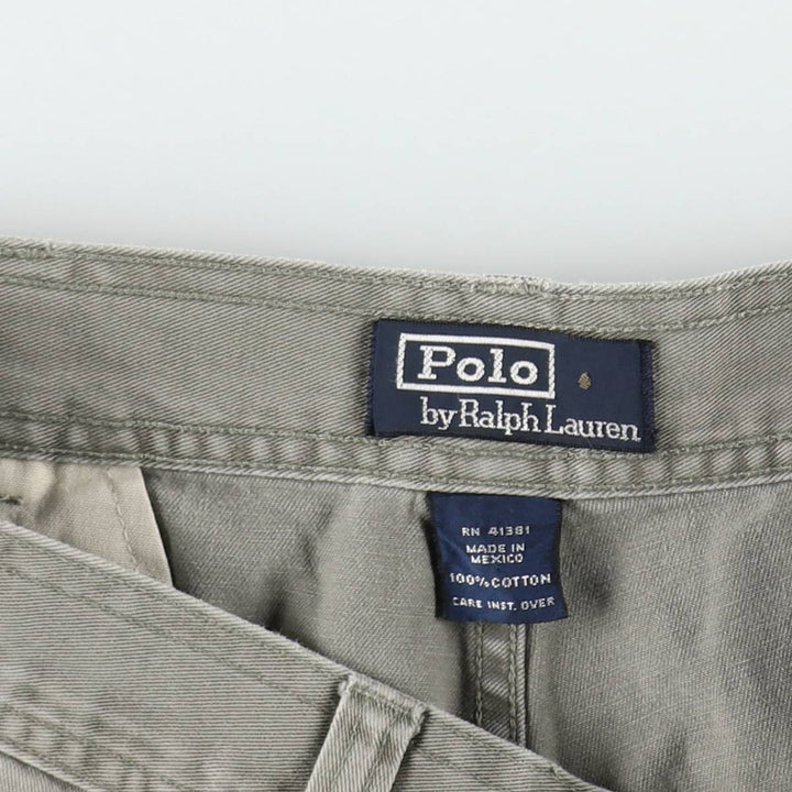 Ralph Lauren POLO by Ralph Lauren cargo shorts, short pants, men's size w34 cotton gray type Vintage Second Hand