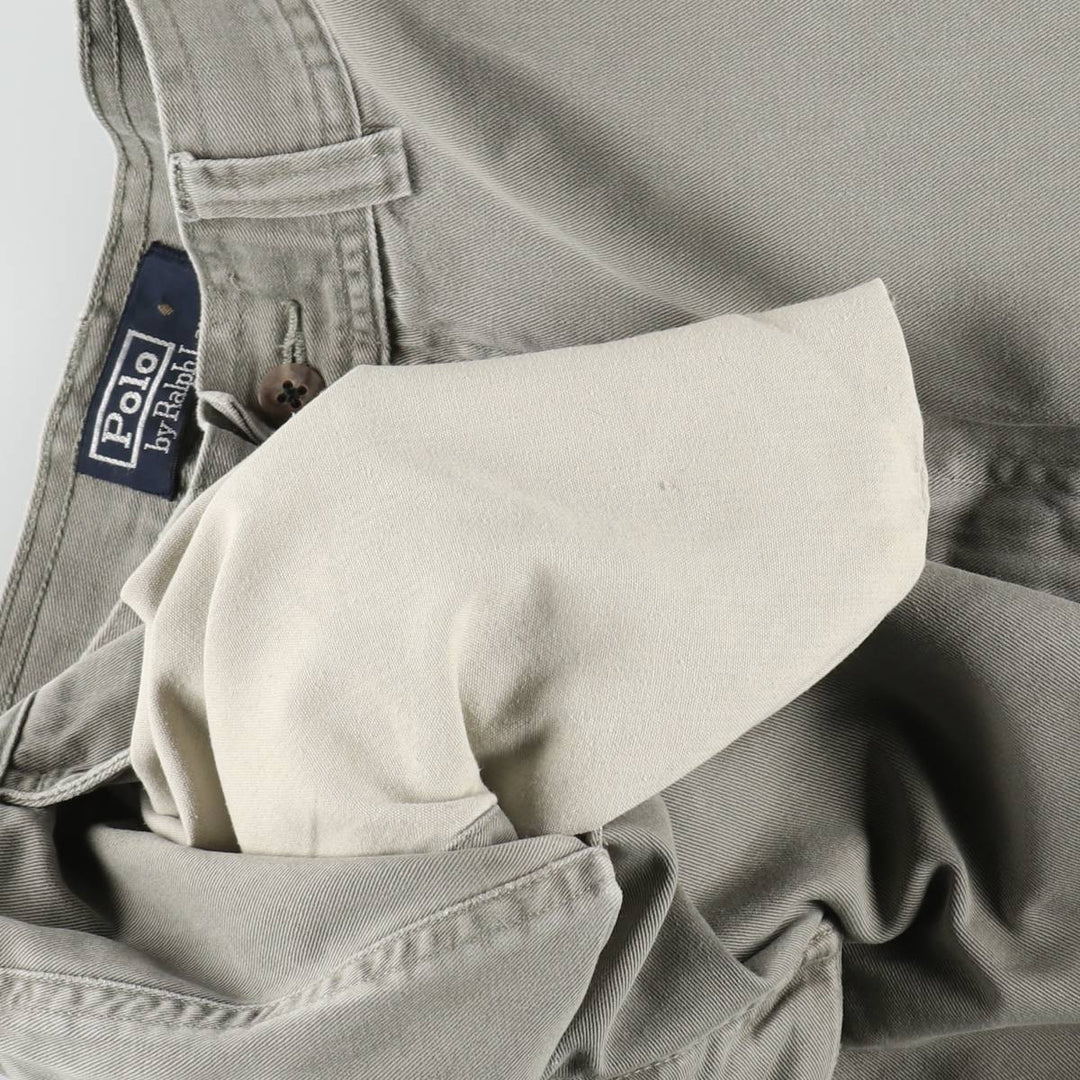 Ralph Lauren POLO by Ralph Lauren cargo shorts, short pants, men's size w34 cotton gray type Vintage Second Hand