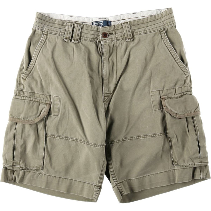 Ralph Lauren POLO by Ralph Lauren cargo shorts, short pants, men's w35 equivalent cotton Khaki type Vintage Second Hand